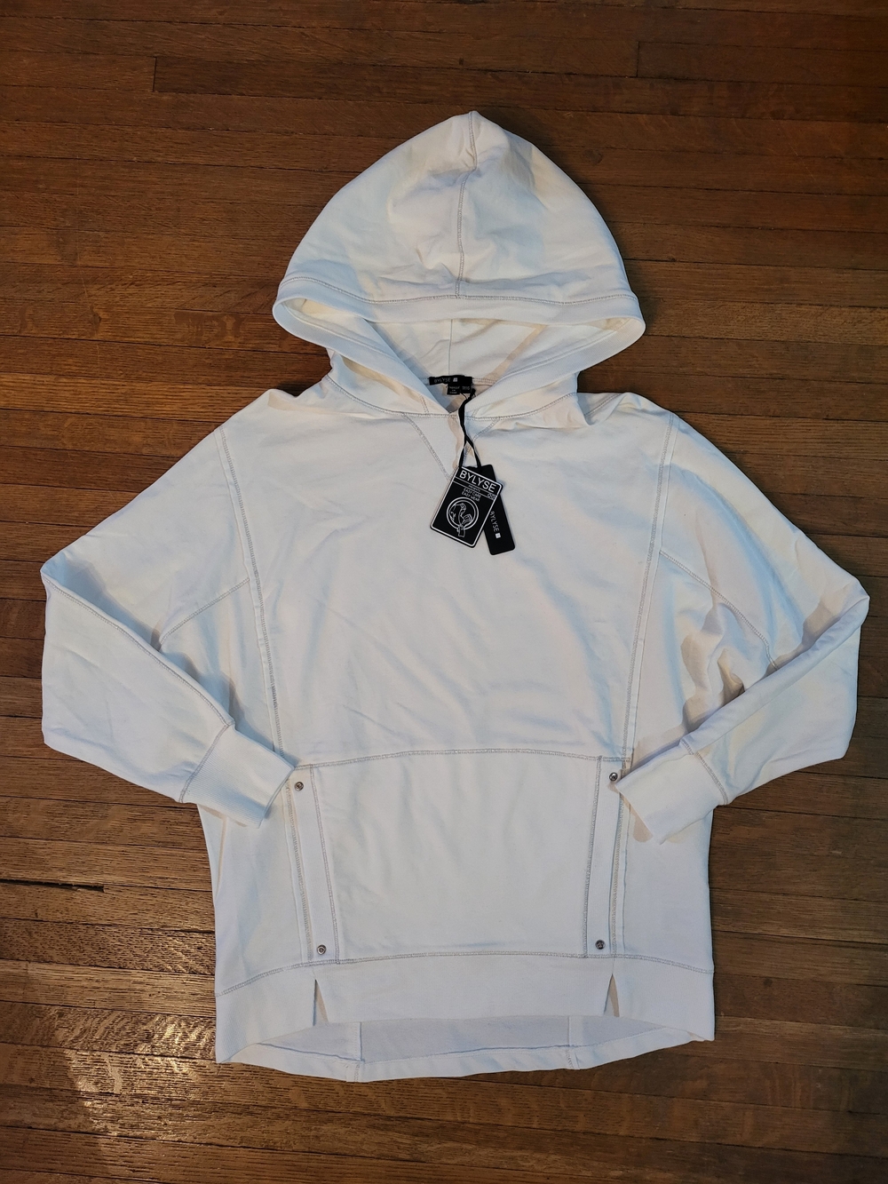 Women's White Pullover Hoodie